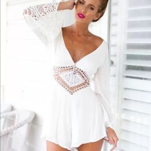 NWOT white romper
