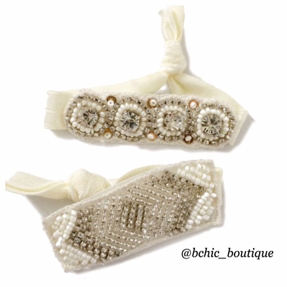 T&J Designs Accessories - 2 Hand Beaded Hair Ties