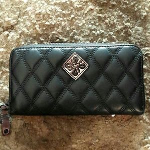 Vera wang zip up wallet