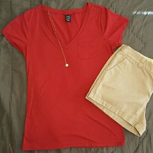 Red Zine pocket tee