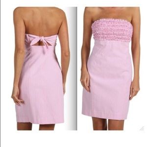 Lilly Pulitzer Franco Style Pink Seersucker Dress