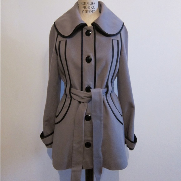 TEMPERLEY London Grey Wool Coat, US 4