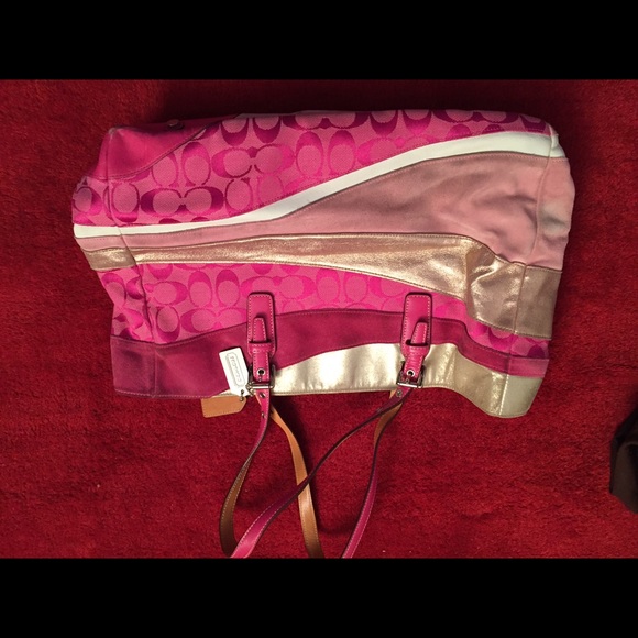 Coach wave gallery Tote pink - Picture 2 of 4