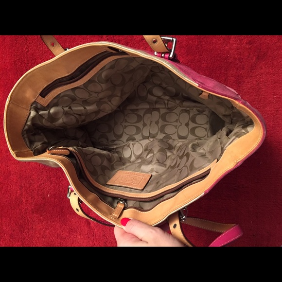 Coach wave gallery Tote pink - Picture 3 of 4