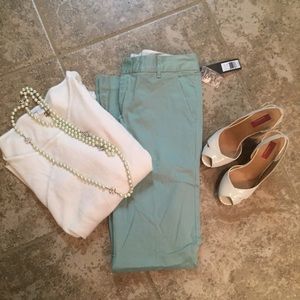BNWT Marc Jacobs mint green pants sz 8