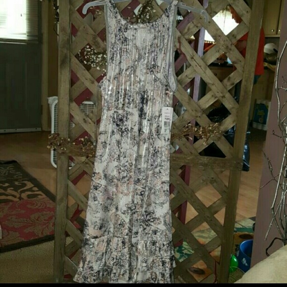 metallic silver and gold sparkling dress