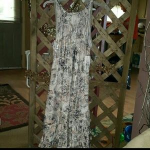 metallic silver and gold sparkling dress