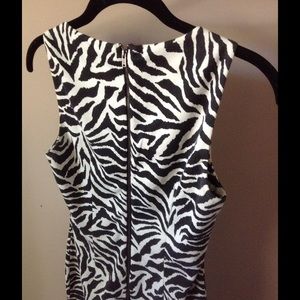 Zebra print body con dress