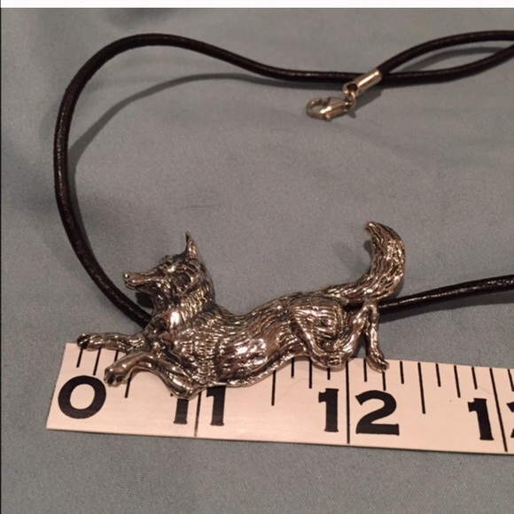 Sterling Silver Running Wolf Pendent - Picture 4 of 4