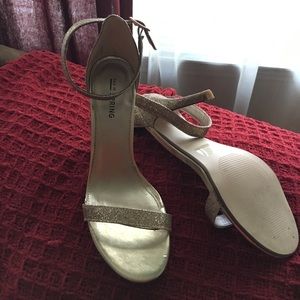 Gold Glitter sandals