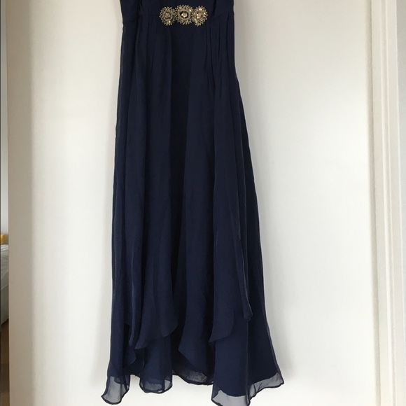 Navy blue Monsoon party dress size 4 - Picture 2 of 4