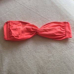 Victoria's Secret Bright Coral Bikini Bandeau Too
