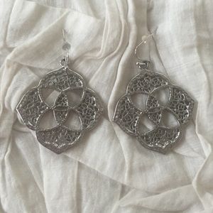 AUTHENTIC Kendra Scott silver earrings