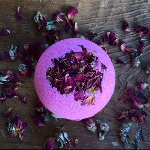 TWO Rose Bath Bombs