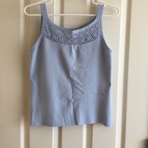 Light blue LOFT sweater tank top!