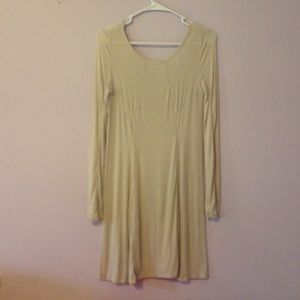 Light tan low back dress