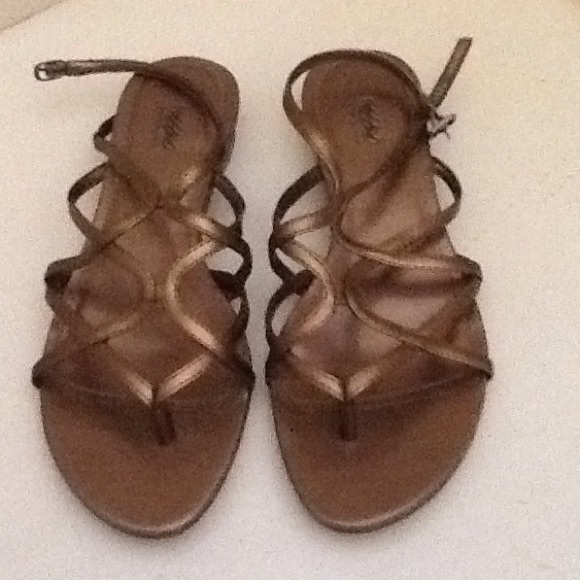 Copper metallic  sandals, size 8 1/2