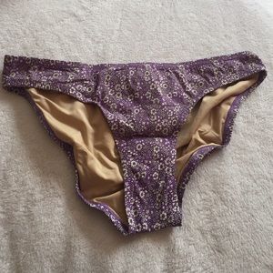 J.Crew Purple Floral Bikini Bottom