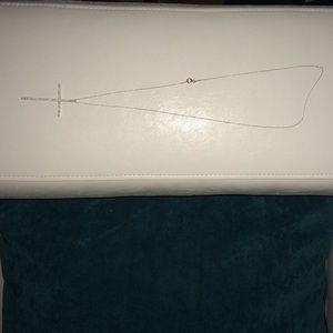 Silver cross necklace