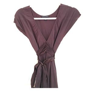 Banana republic brown t-shirt and ribbon dress