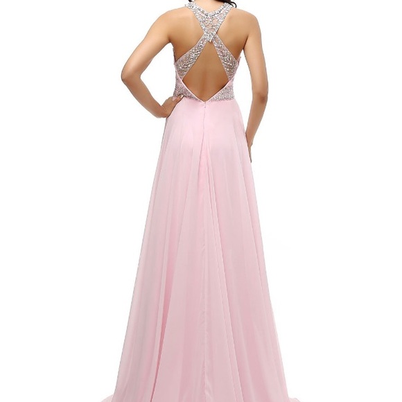 Burgundy Prom Dress - Picture 2 of 3