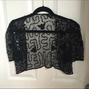 Sequined shrug