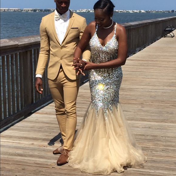 Mermaid prom dress - Picture 3 of 4