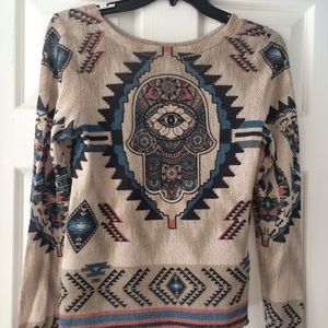 Gaze USA Boho Hamsa hand shirt, NWOT, never worn.