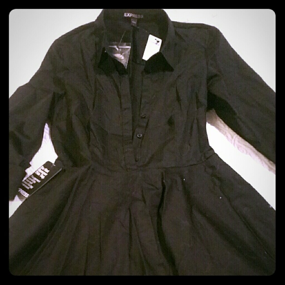 NWT Express Button Down Shirt Dress