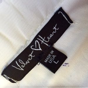 Velvet Heart Skirts - Cream Pleated Midi Skirt Size Large Velvet Heart Skirts - Cream Pleated Midi Skirt Size Large