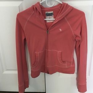 Abercrombie salmon zip up