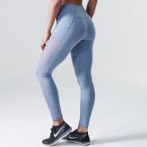 GYMSHARK DRY SCULPTURE LEGGINGS - SLATE BLUE
