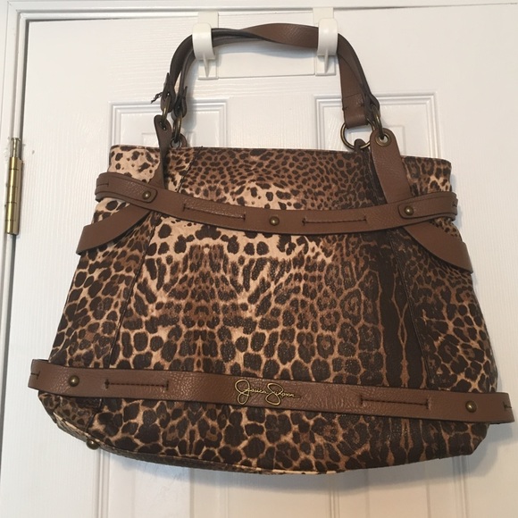 jessica simpson leopard print purse