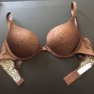 Brown and cheetah wonderbra