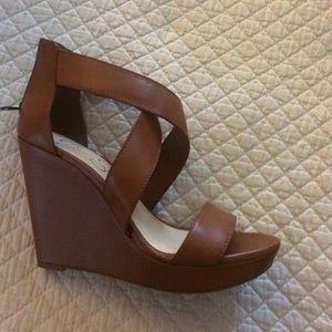 Jessica Simpson leather wedge