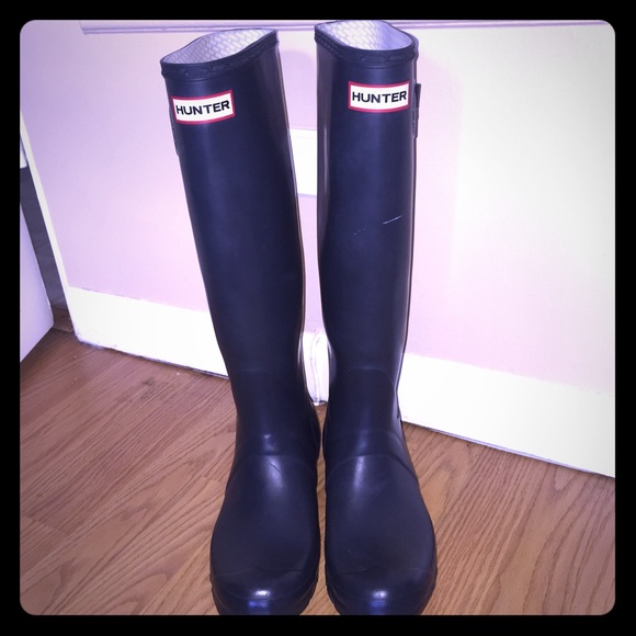 Hunter Rain Boots Boots Original Tall Black 8
