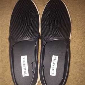 Brand new leather slip-ons