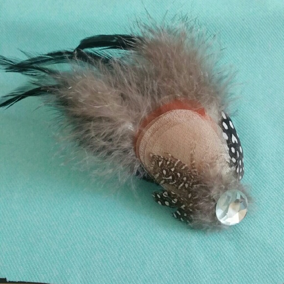 Feather Brooch or hair clip