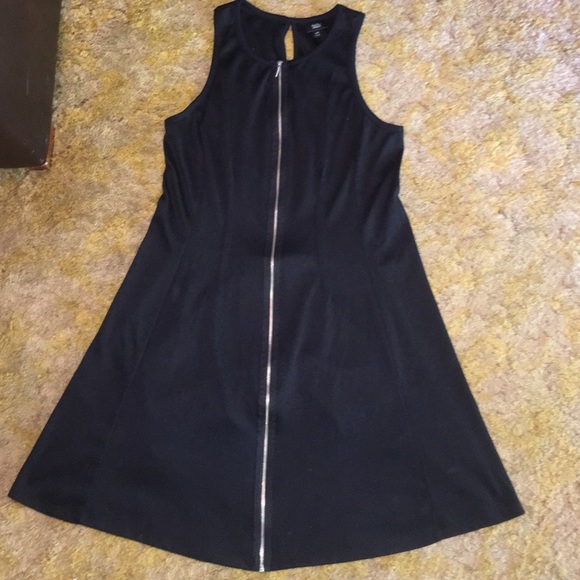 Black Zipper Dress