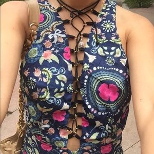 No brand lace up dress like new