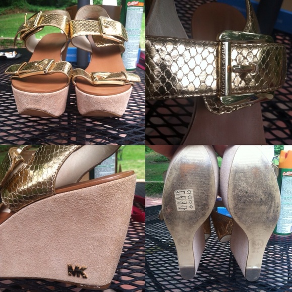 Michael Kors Gold Wedges - Picture 4 of 4