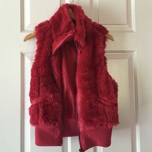 Faux fur vest