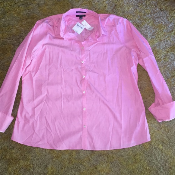 Pink/Salmon button up shirt