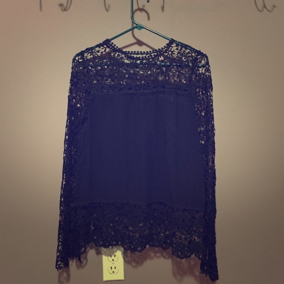 SM Black Lace Top - Picture 1 of 2