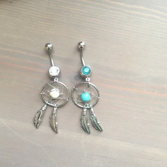 Dream Catcher Belly Button Rings