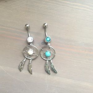 Dream Catcher Belly Button Rings
