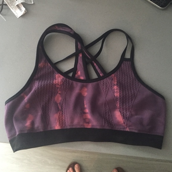 Soul cycle sports bra tie dye strappy