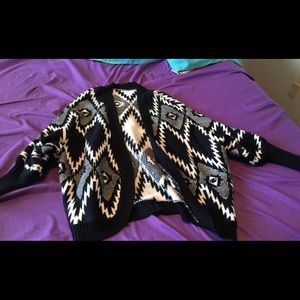 Tribal print cardigan