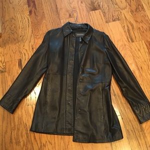 Banana Republic Black Leather Jacket