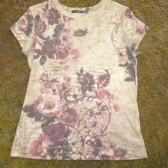 Apt. 9 floral print shirt